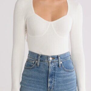 Wide Rib Sweater Top